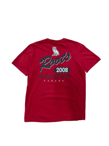 OVO x Roots Athletics Tee Red Sz M