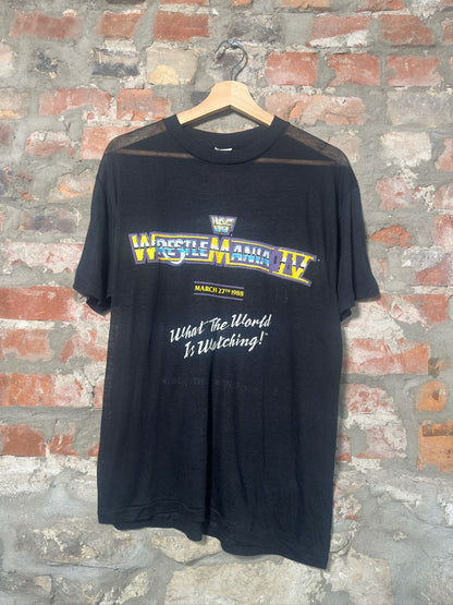 1988 Wrestle Mania T-Shirt Sz L