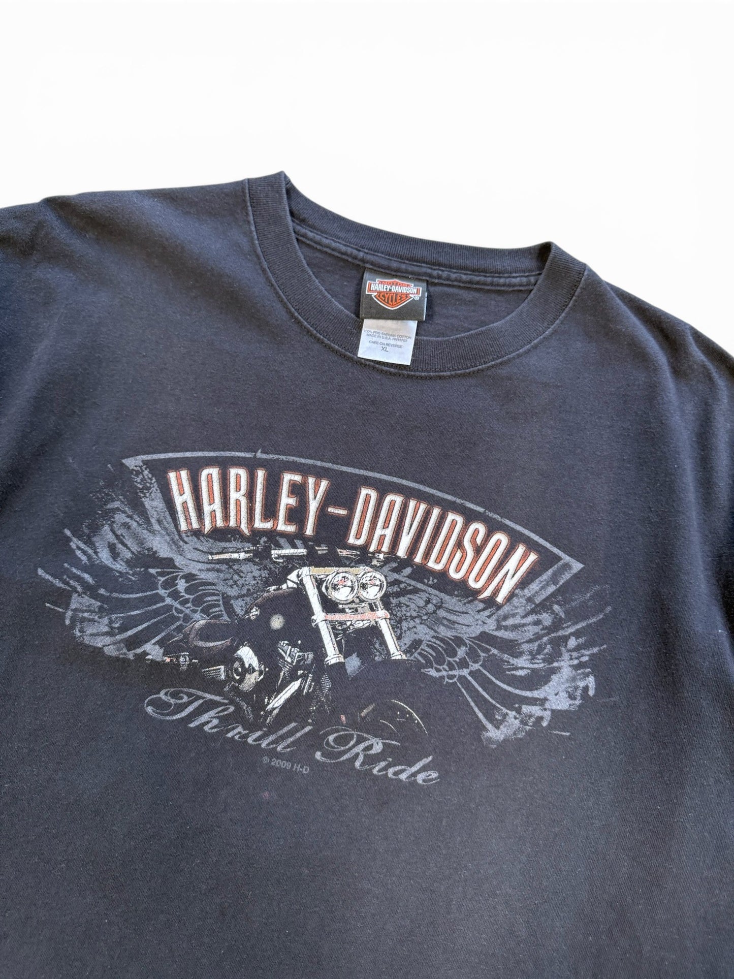 (XL) Vintage 2009 Harley Davidson Thrill Ride T-Shirt