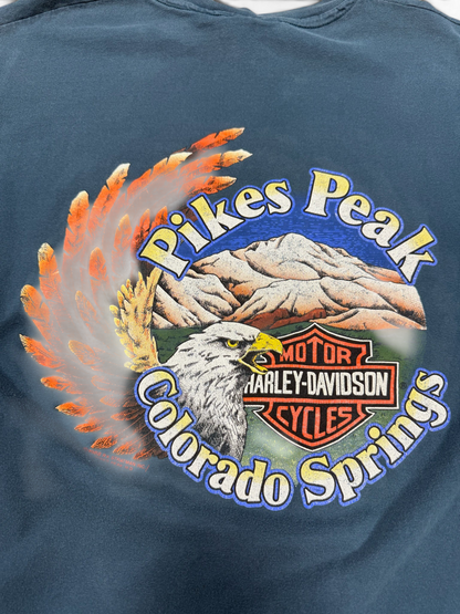(L) Vintage 1989 Harley Davidson Pikes Peak T-Shirt