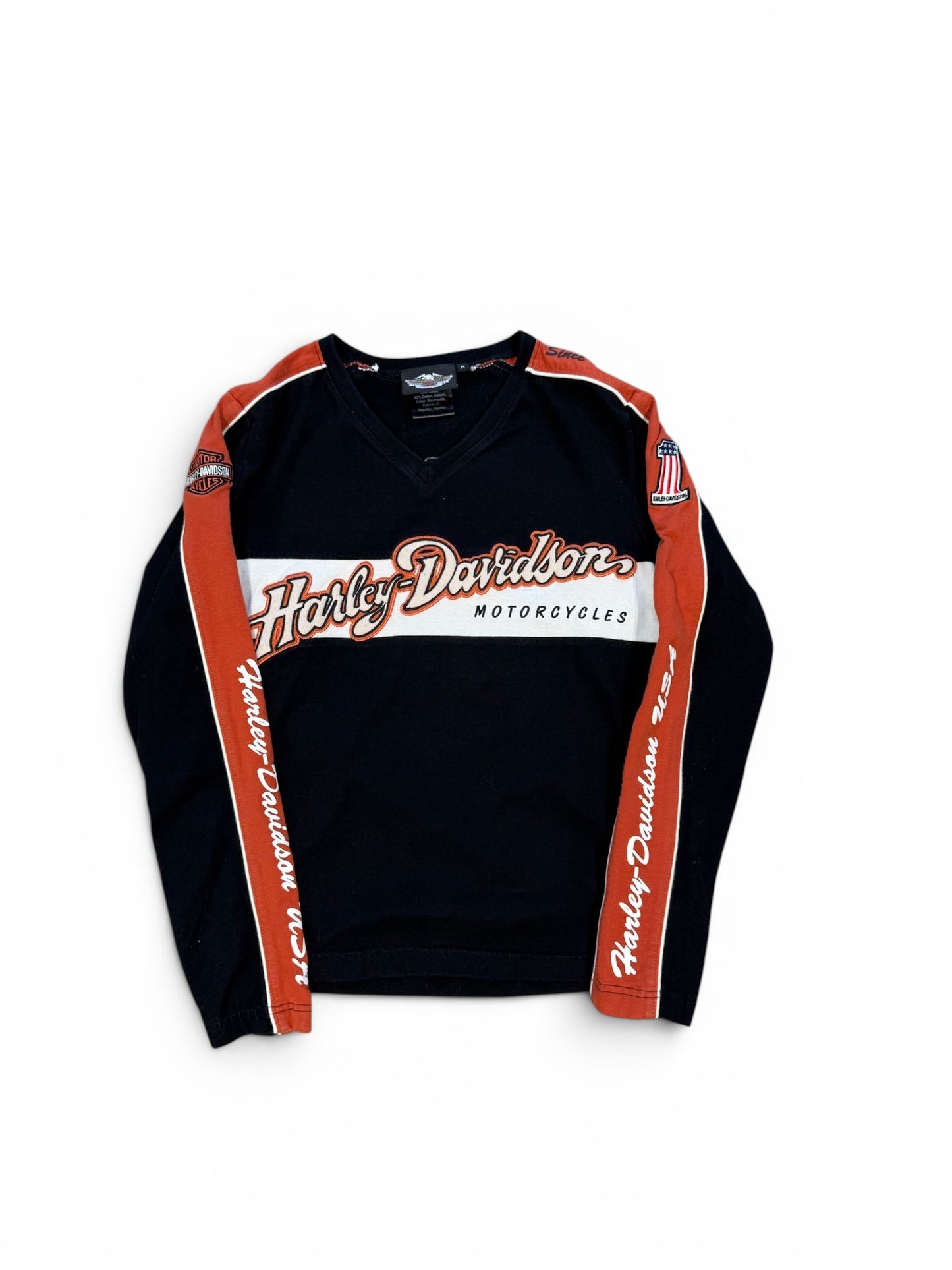 (M) Vintage 00s Harley Davidson Women's Long Sleeve