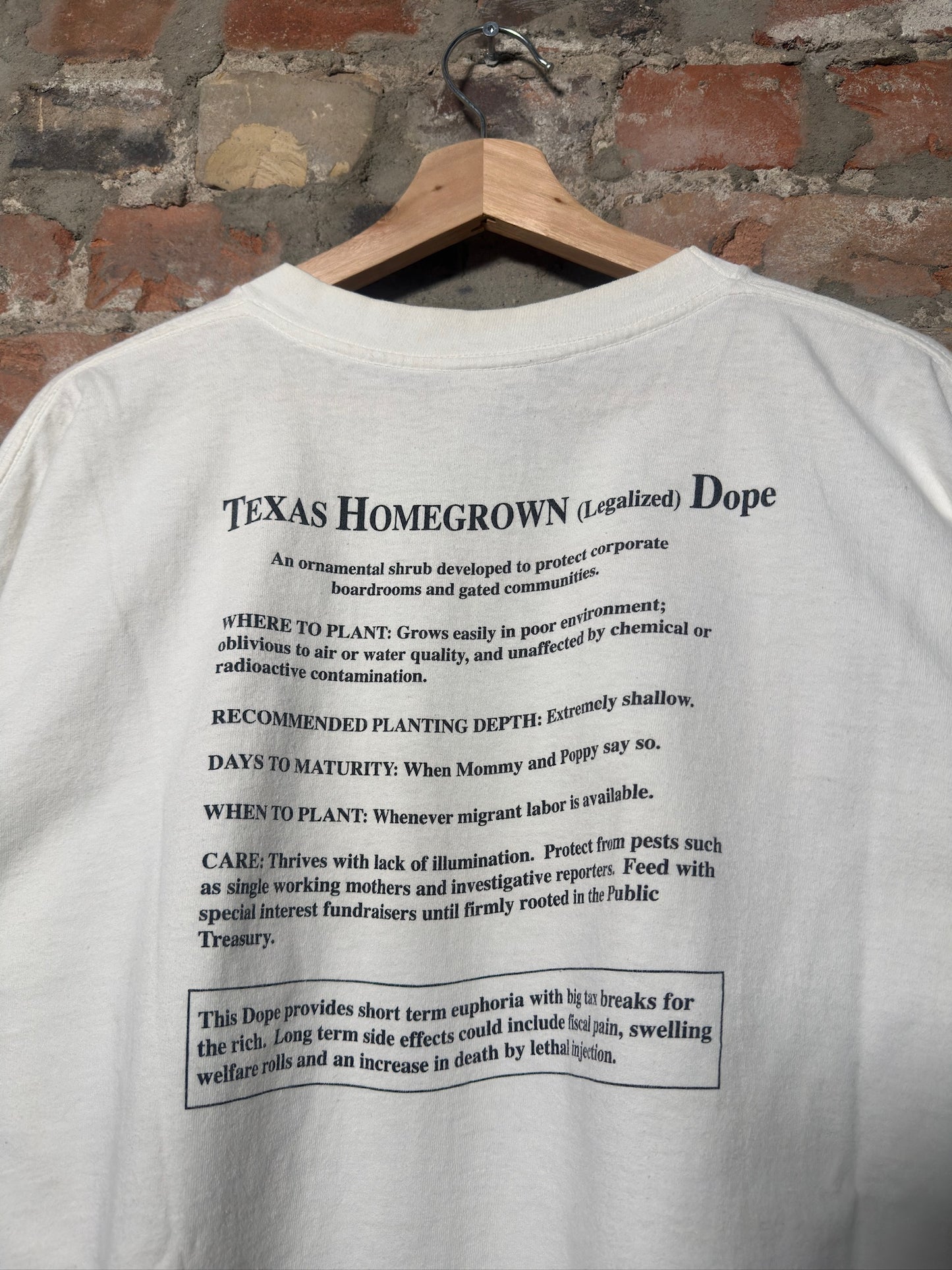 01" Bushleague Homegrown Dope T-Shirt Sz XXL