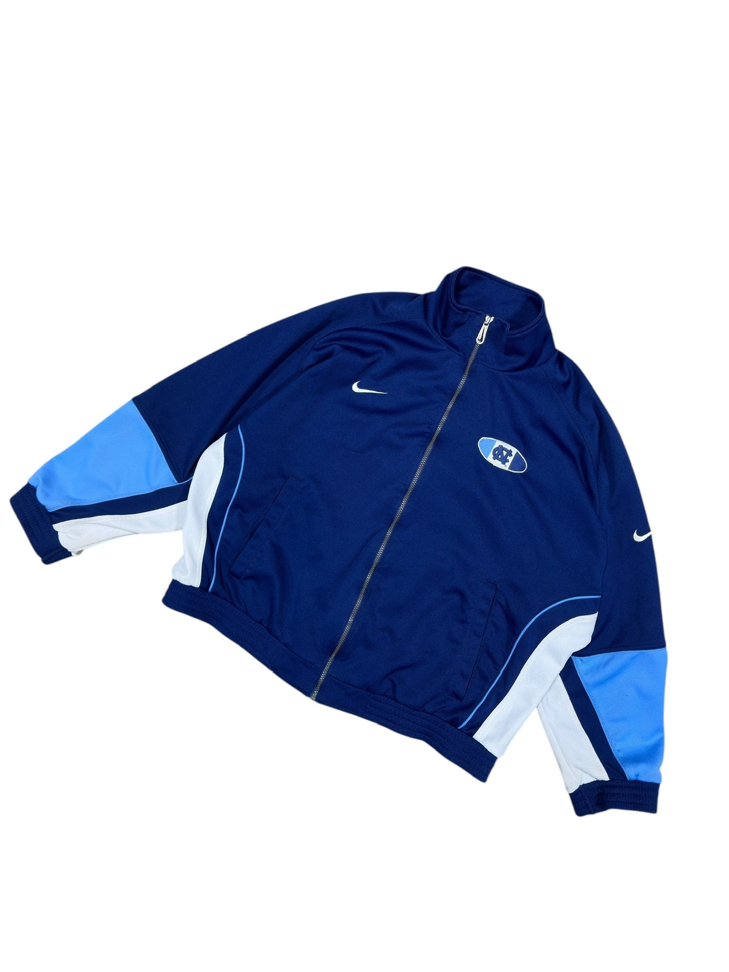 00s Nike UNC Tar Heels Zip Up Sz XXL