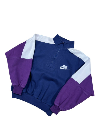 90s Nike Navy Quarter Zip Sz L