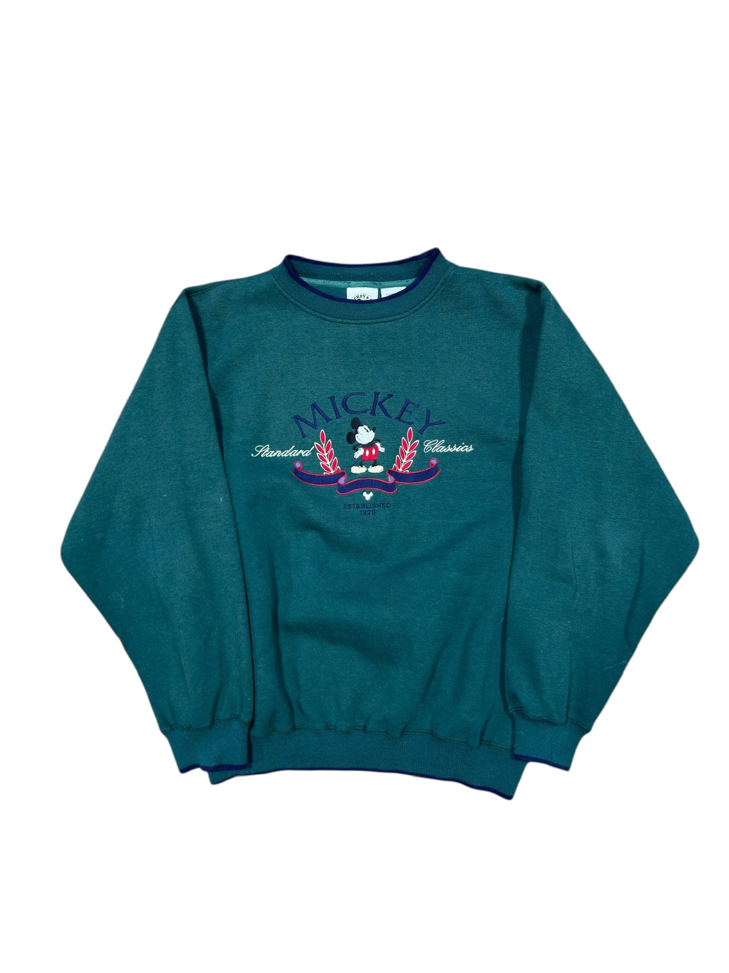 90s Disney Mickey Classics Crewneck Green Sz L