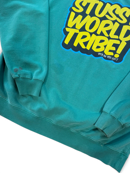 (L) Vintage 90s Stussy “World Tribe” Crewneck
