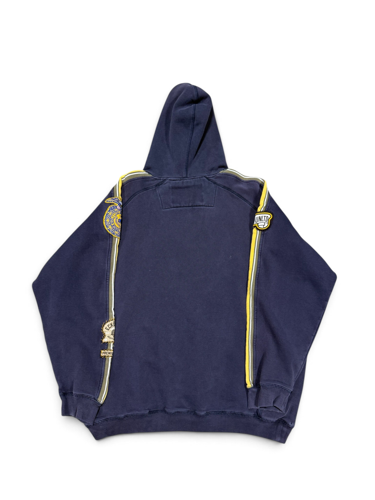 (L) Vintage Y2k Ecko Unltd Patches Faded Hoodie