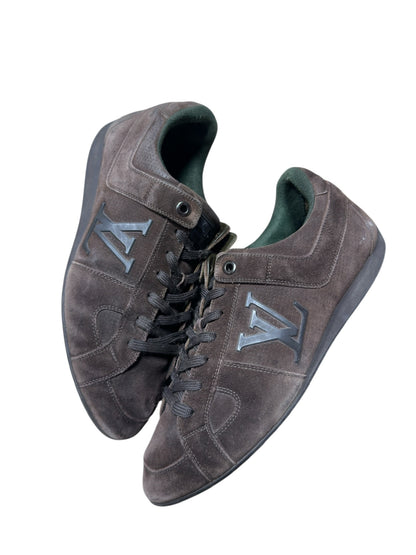 Vtg Louis Vuitton Sued Trainers Sz 10M