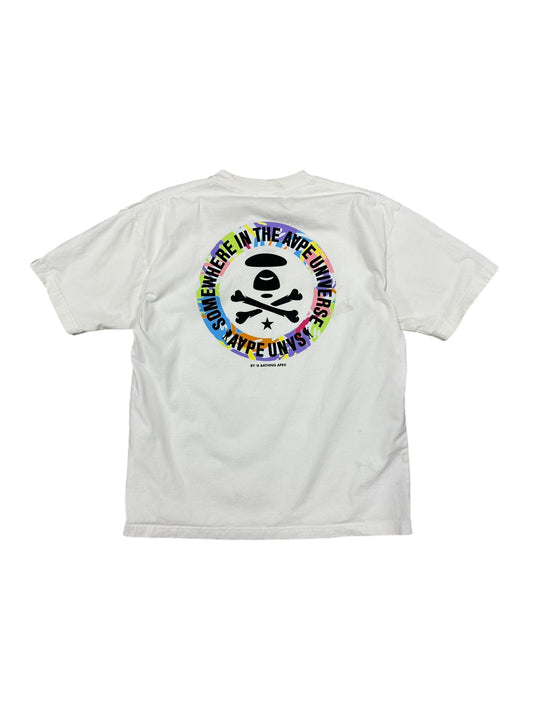 Bape UNVS Camo Tee White Sz M