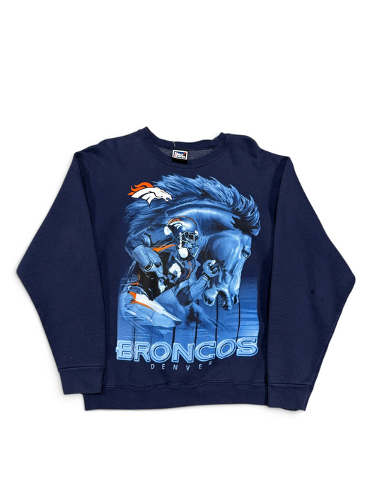 (L) Vintage 90s Denver Broncos Pro Player Sweatshirt