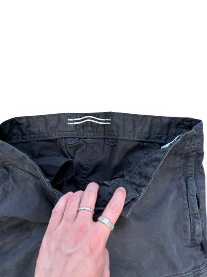 (32W) Stone Island Black Cargo Pants
