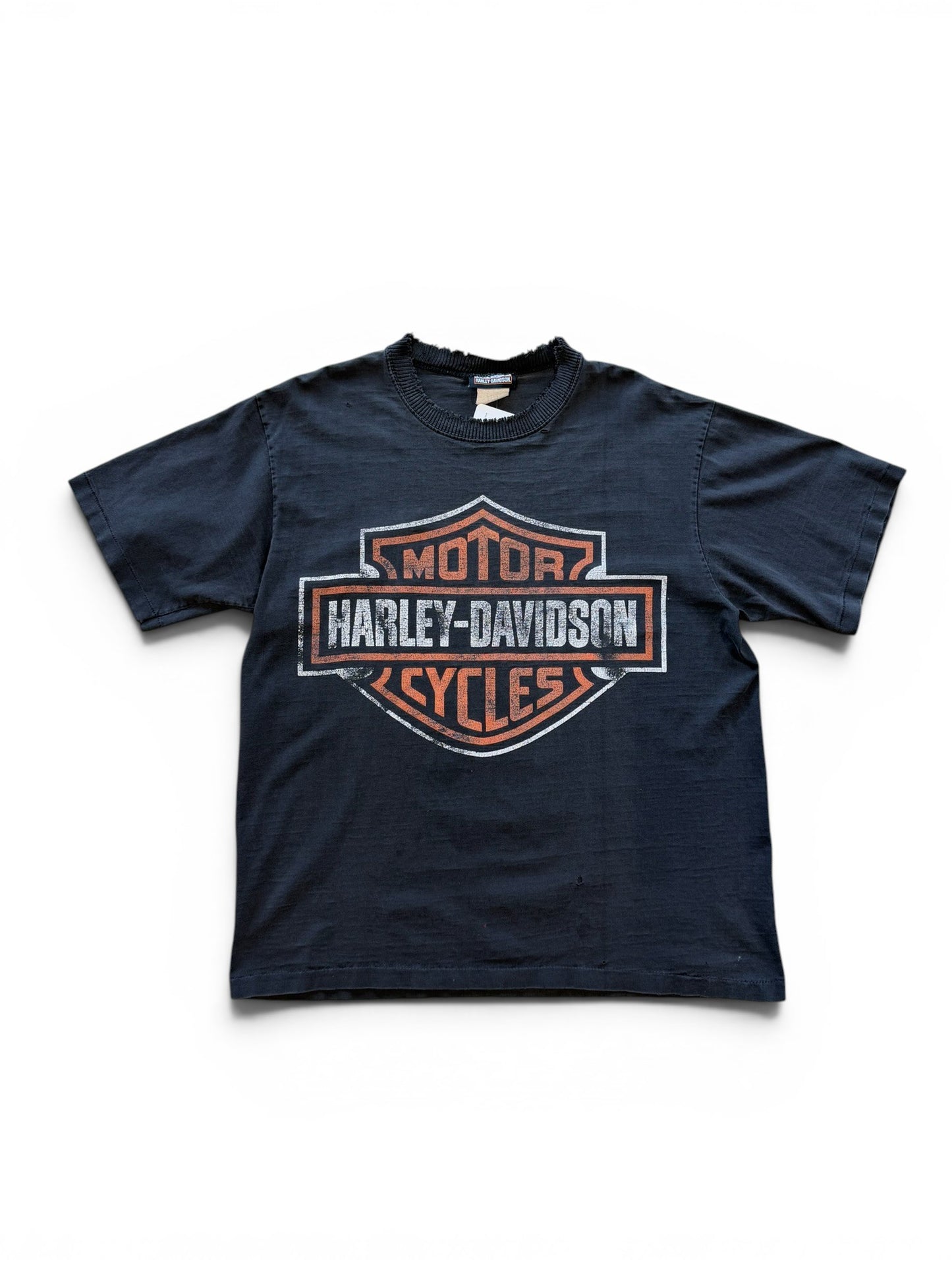 (XL) Vintage 90s Harley Davidson Big Logo Faded T-Shirt