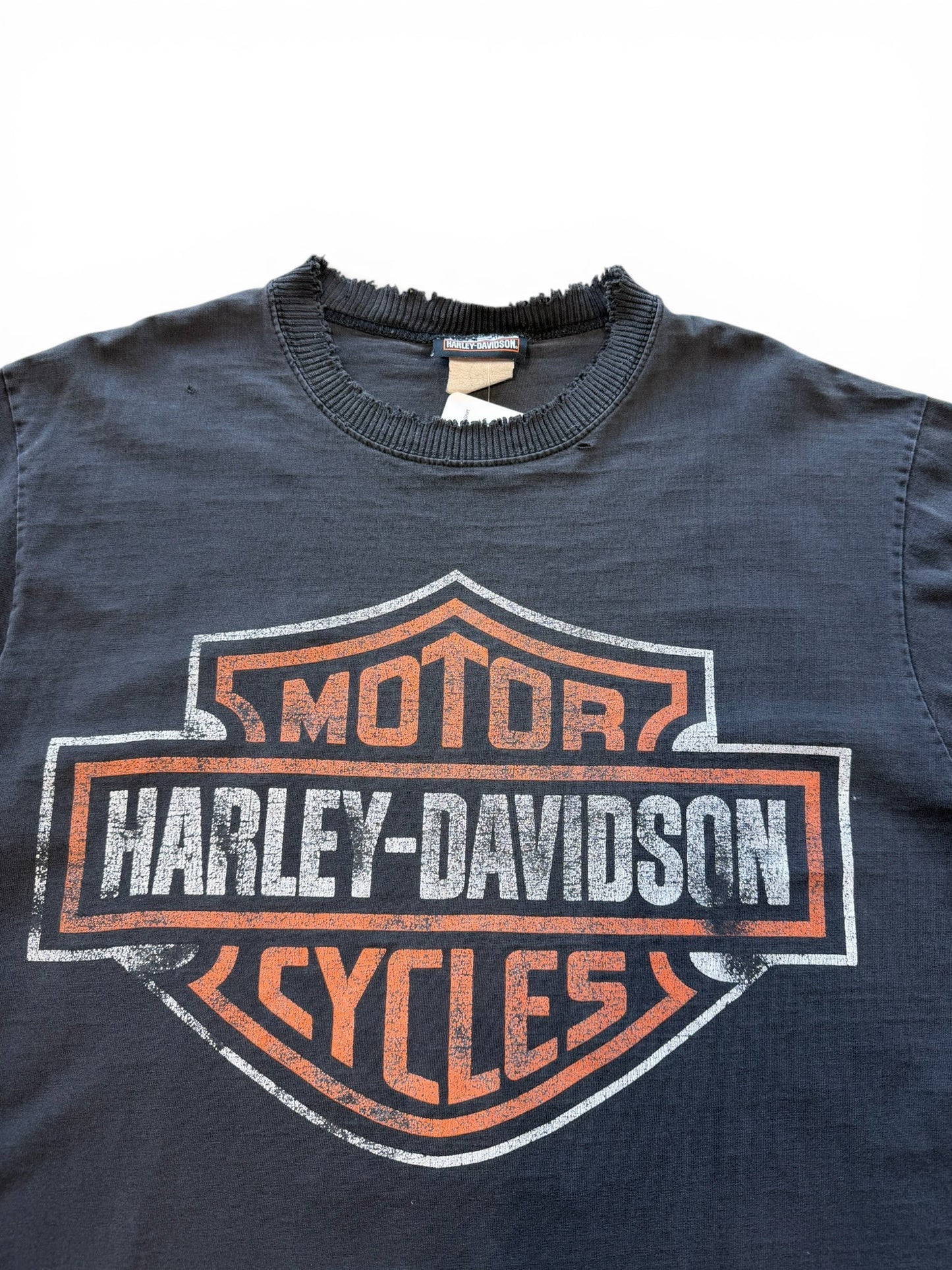 (XL) Vintage 90s Harley Davidson Big Logo Faded T-Shirt