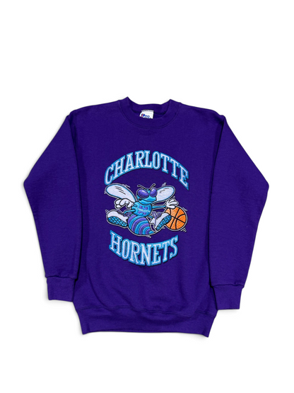 (S) Vintage 90s Charlotte Hornets Pro Player Sweatshirt