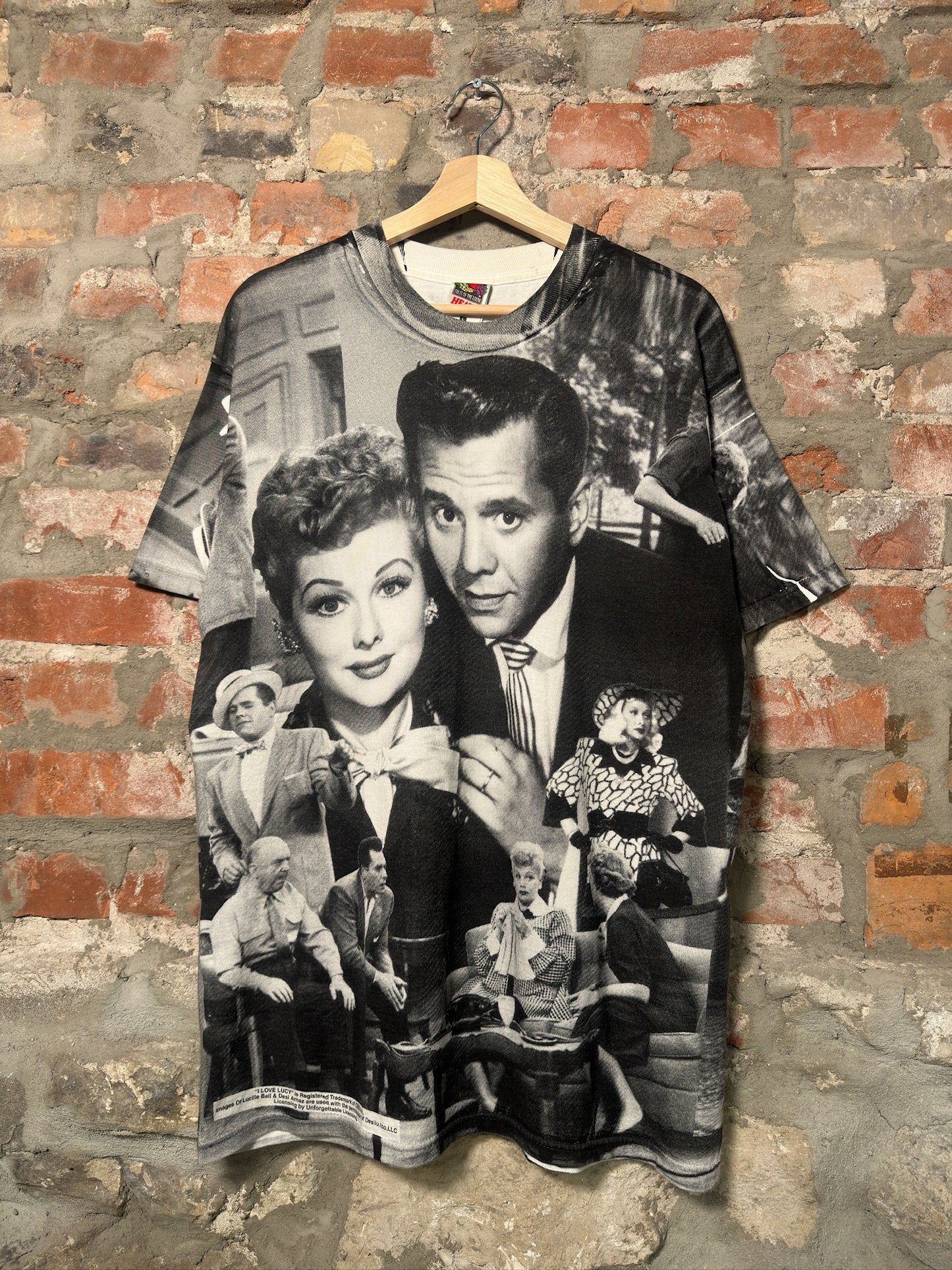 90s I love Lucy AOP T-Shirt Sz L