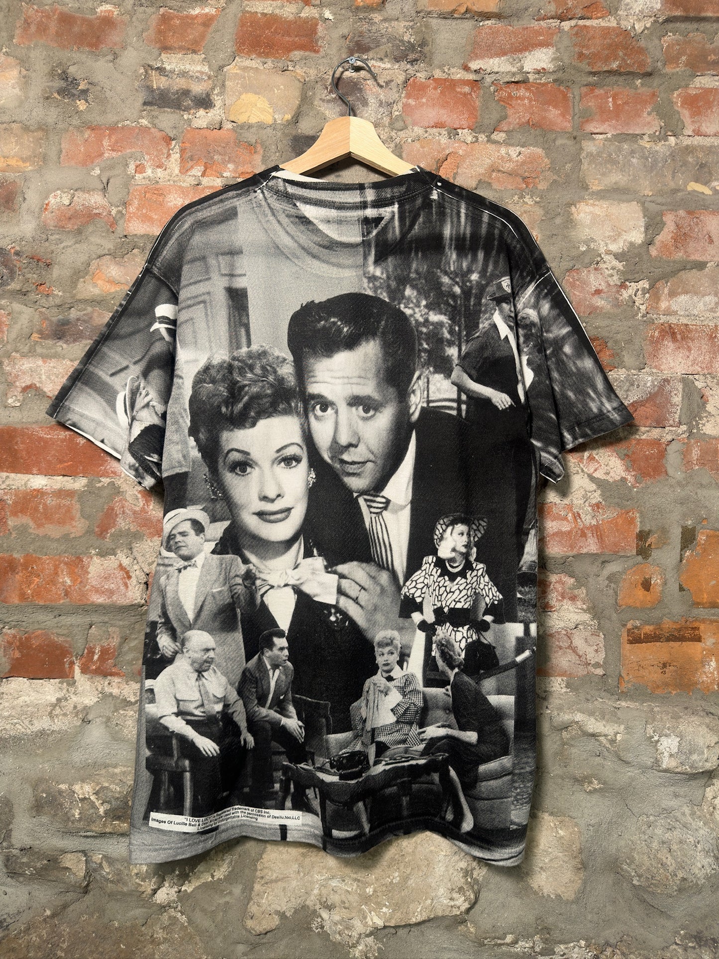 90s I love Lucy AOP T-Shirt Sz L