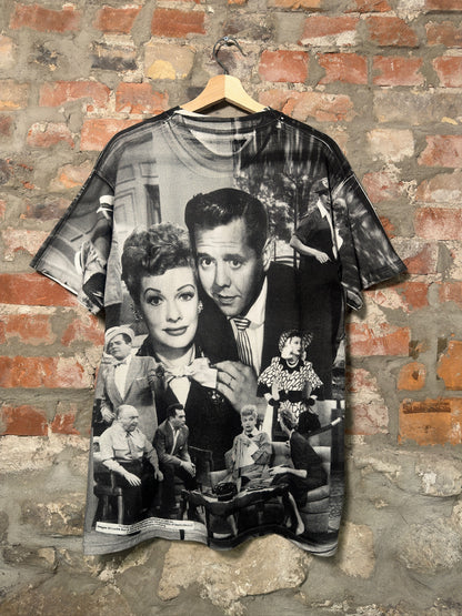90s I love Lucy AOP T-Shirt Sz L