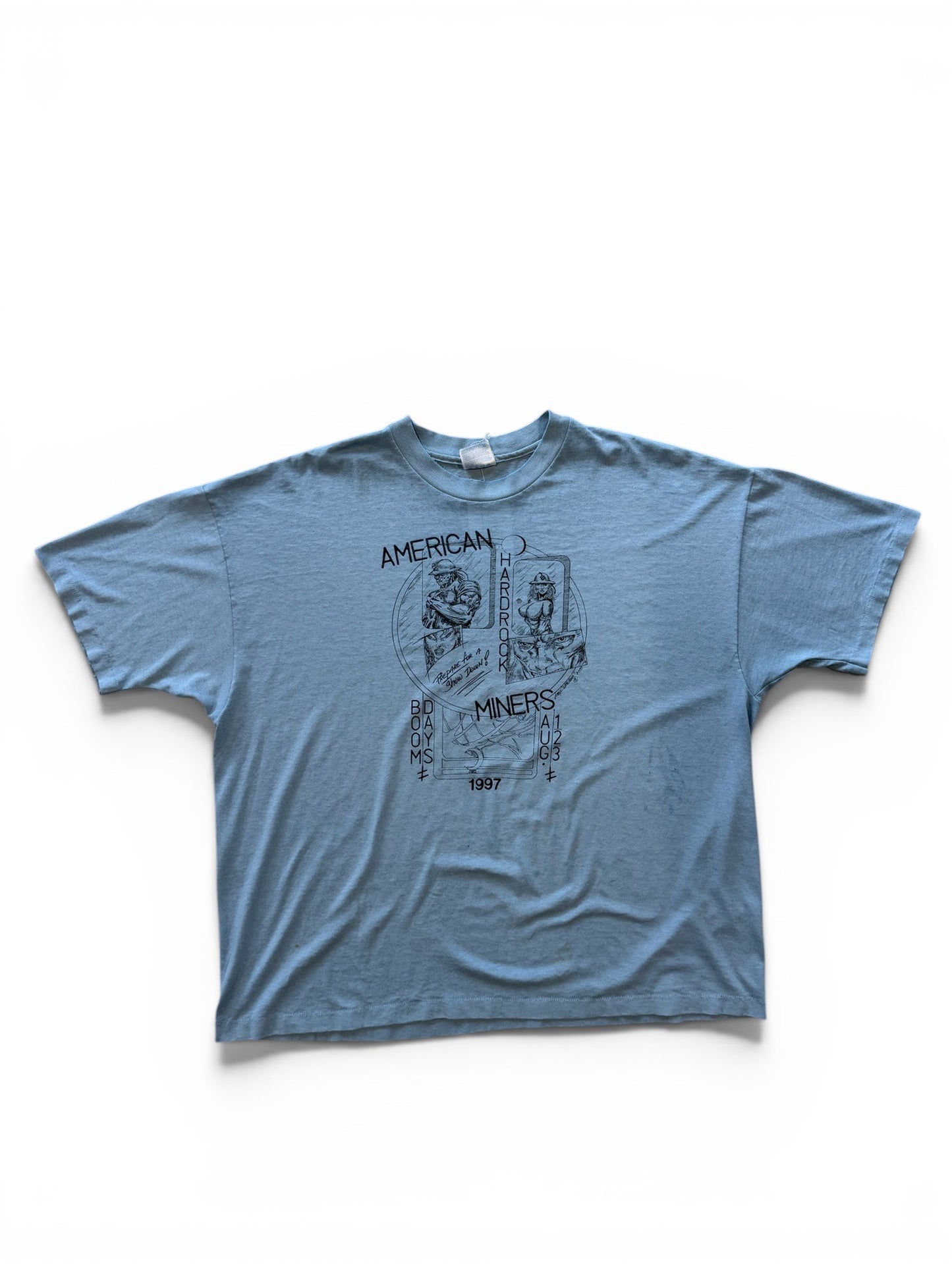(XXL) Vintage 1997 American Hardrock Miners Faded Tee