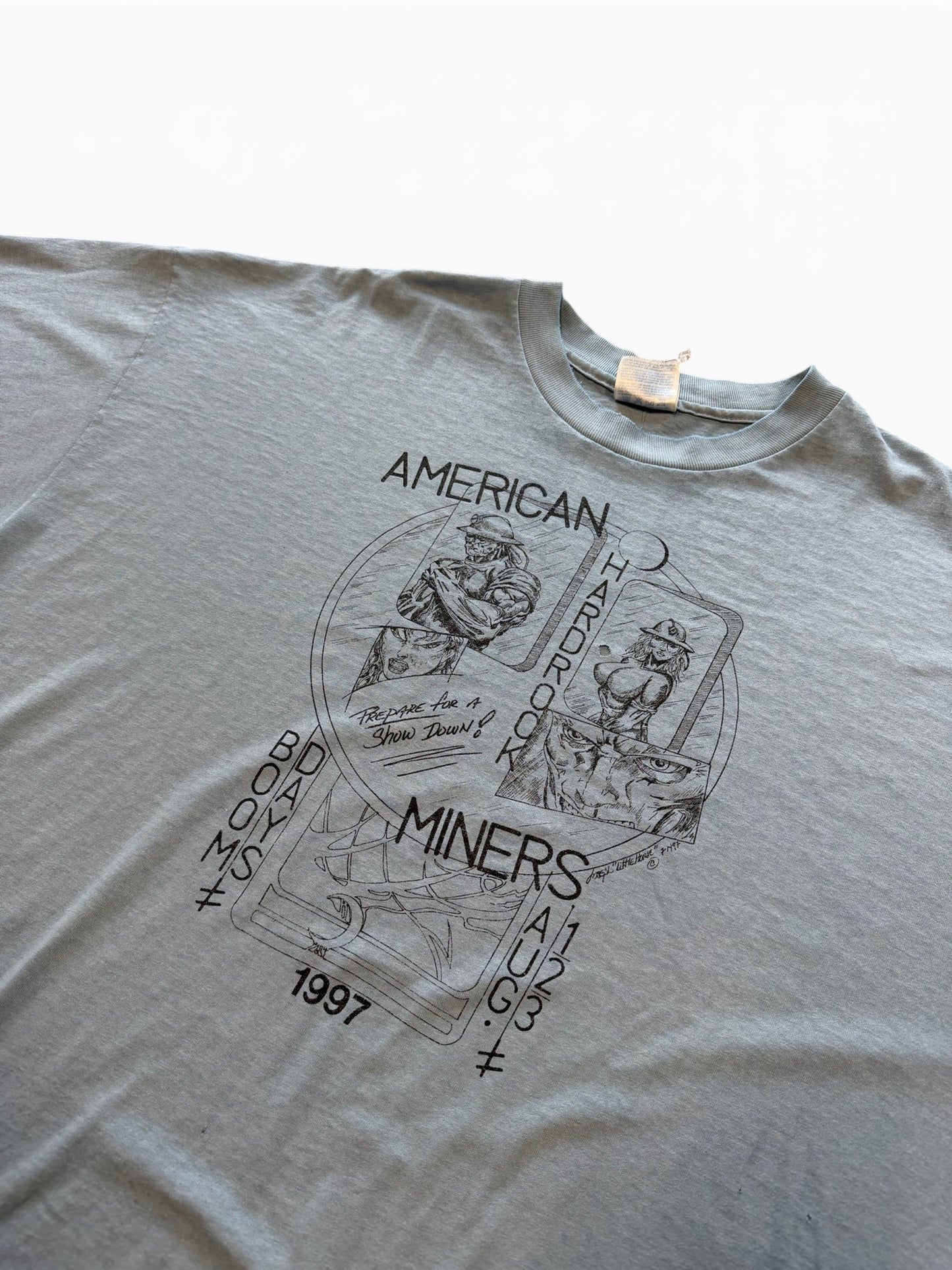 (XXL) Vintage 1997 American Hardrock Miners Faded Tee