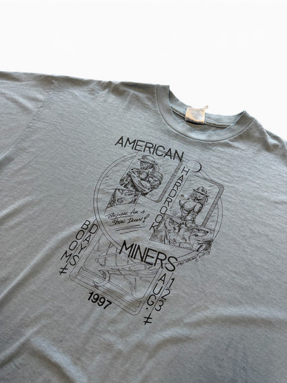 (XXL) Vintage 1997 American Hardrock Miners Faded Tee
