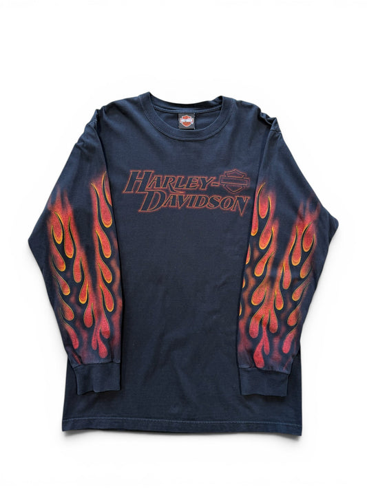 (XL) Vintage 2006 Harley Davidson Flame Kegel LS Shirt