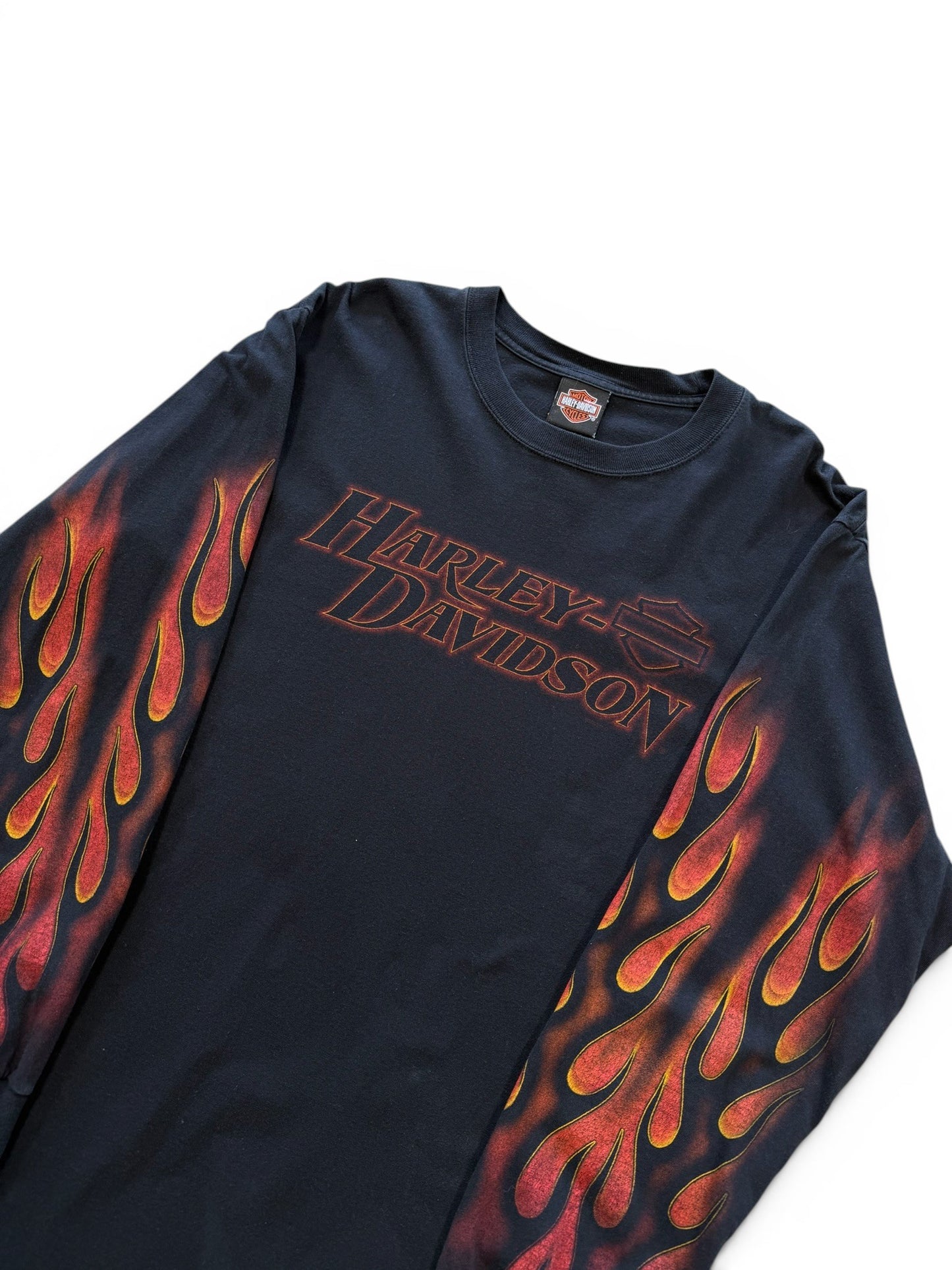 (XL) Vintage 2006 Harley Davidson Flame Kegel LS Shirt