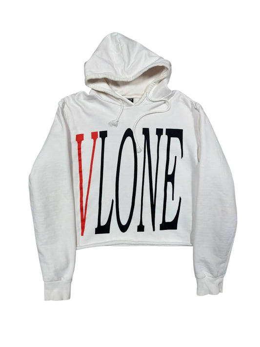 Vlone Reversible Cropped Hoodie White Sz XL