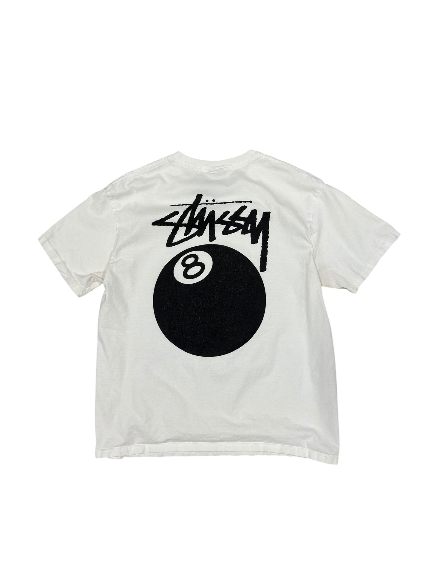 Stussy 8 Ball Tee White Sz M