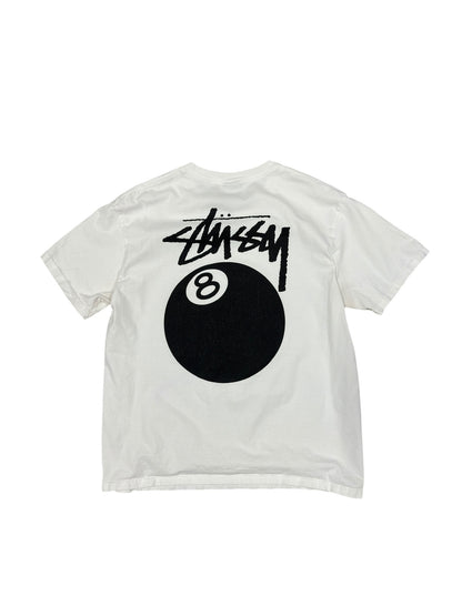 Stussy 8 Ball Tee White Sz M