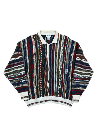 90s Alfani 3D Knit Style Sweater Sz L