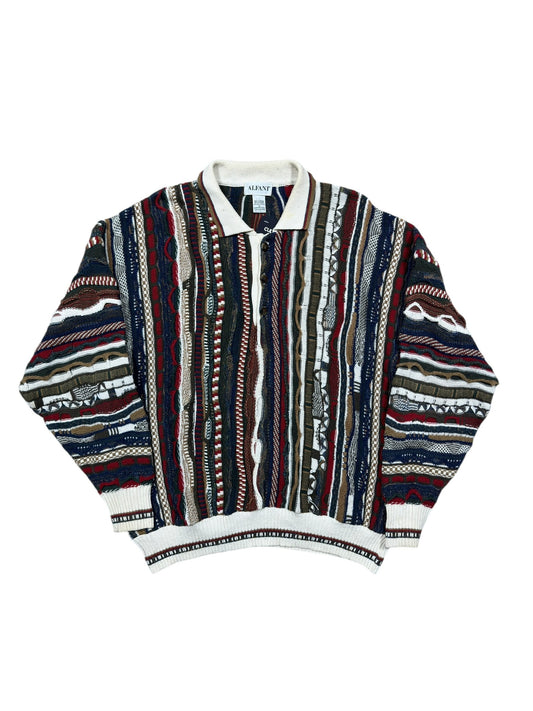 90s Alfani 3D Knit Style Sweater Sz L