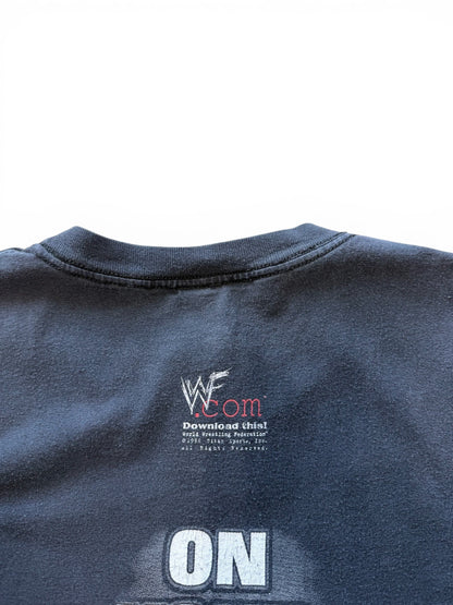 (L) Vintage 1998 WWF The Rock Candyass Cutoff Tee