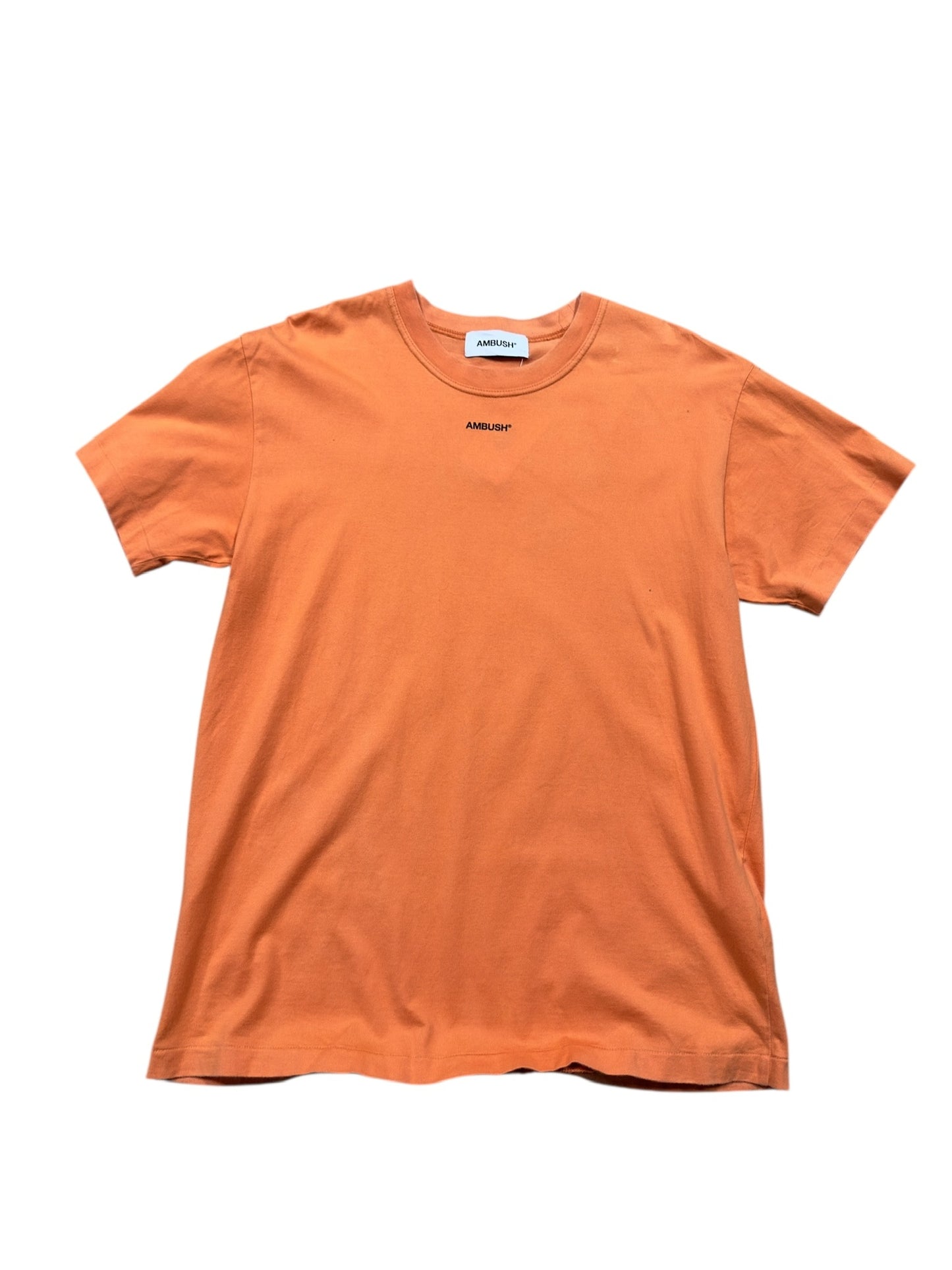 Ambush Script Orange Tee Sz L