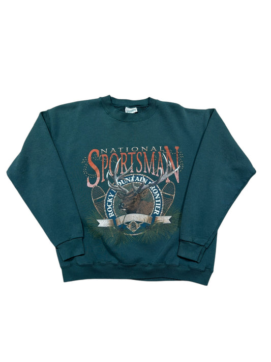 90s National Sportsman Crewneck Forrest Green Sz M