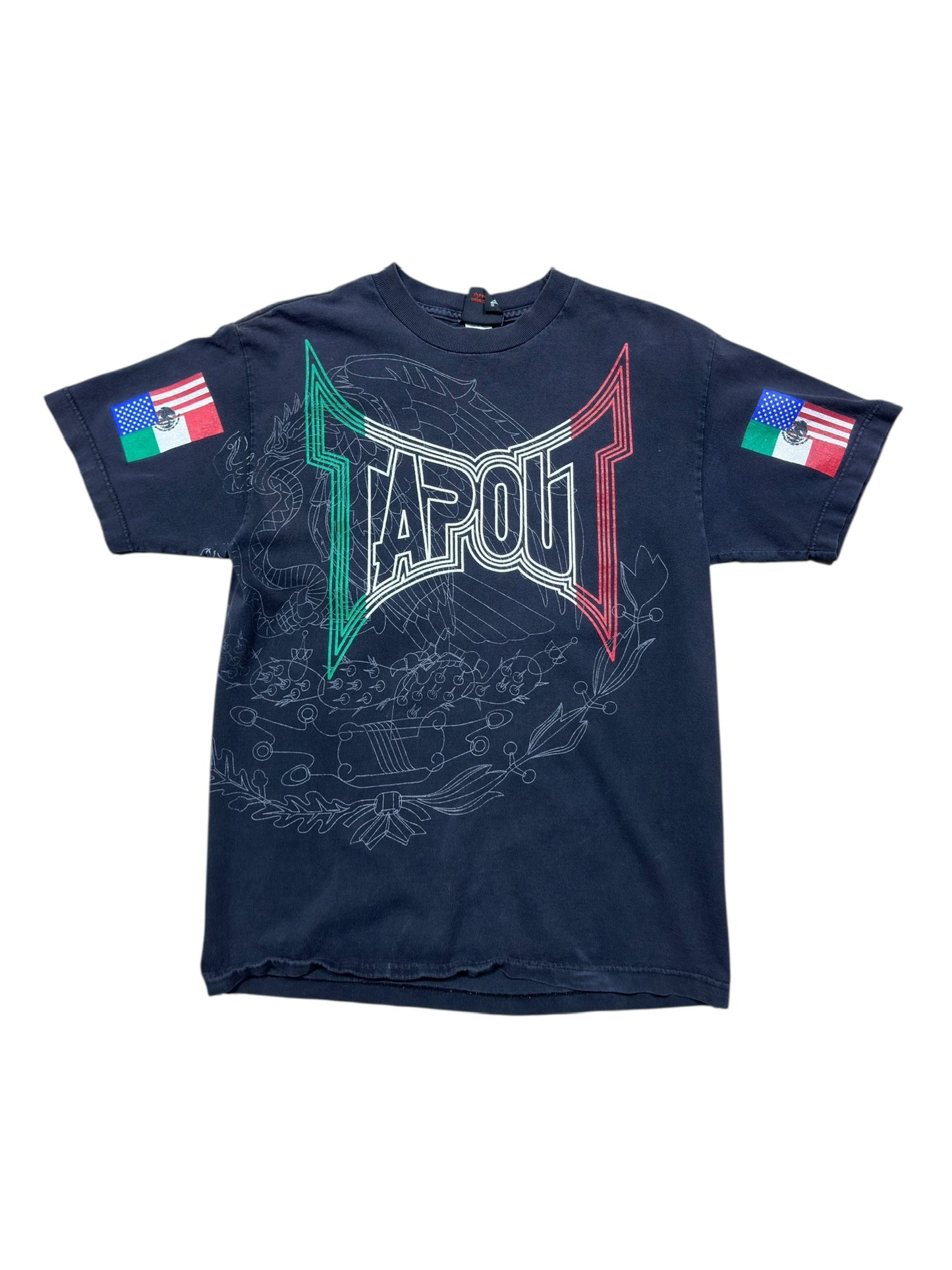 00s Tapout Mexico Graphic Tee Sz M