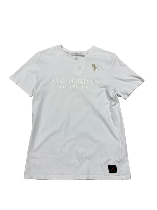 Air Jordan x OVO White Tee Sz L