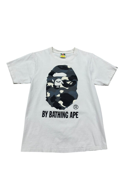 Bape Big Head Grey Ape Tee White Sz S
