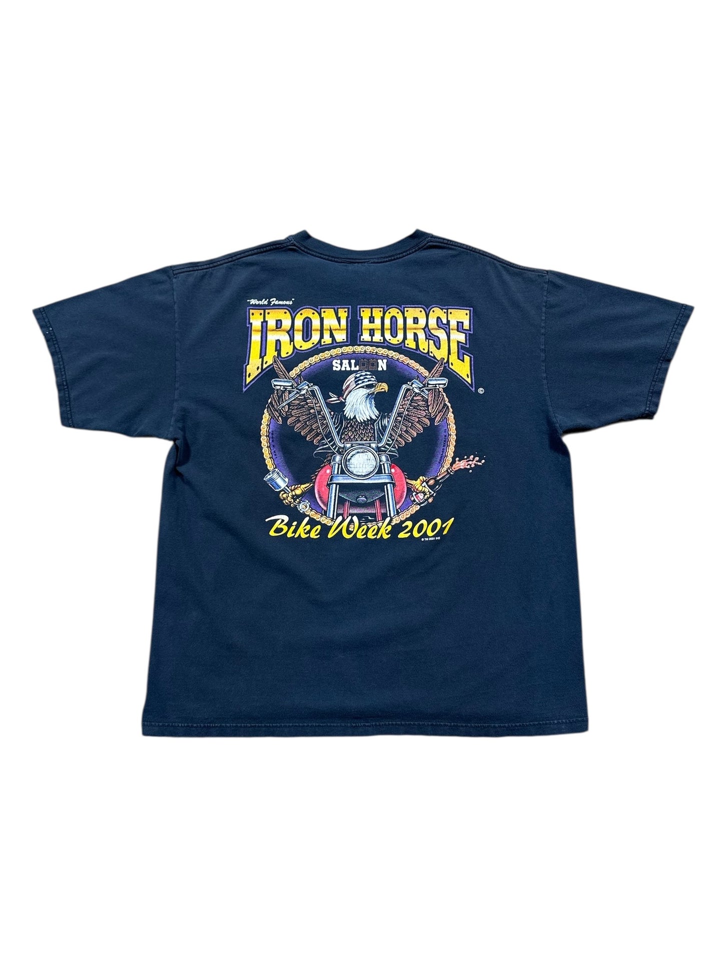 01" Iron Horse Saloon Bike Week Tee Sz XL