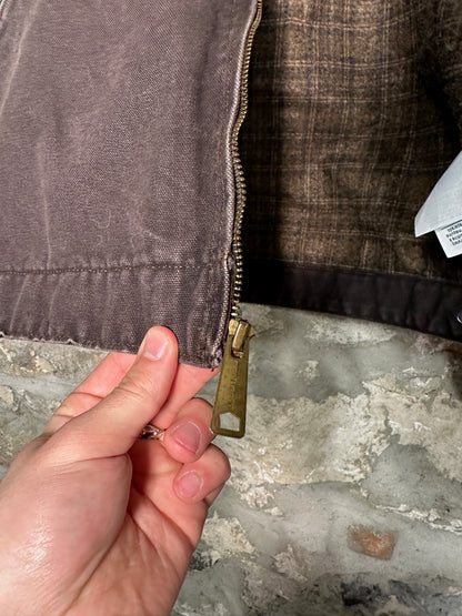 Vtg Carhartt Detroit Jacket Brown Sz XL
