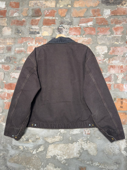 Vtg Carhartt Detroit Jacket Brown Sz XL