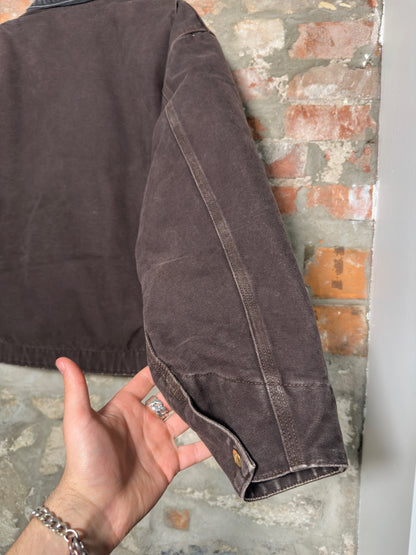 Vtg Carhartt Detroit Jacket Brown Sz XL