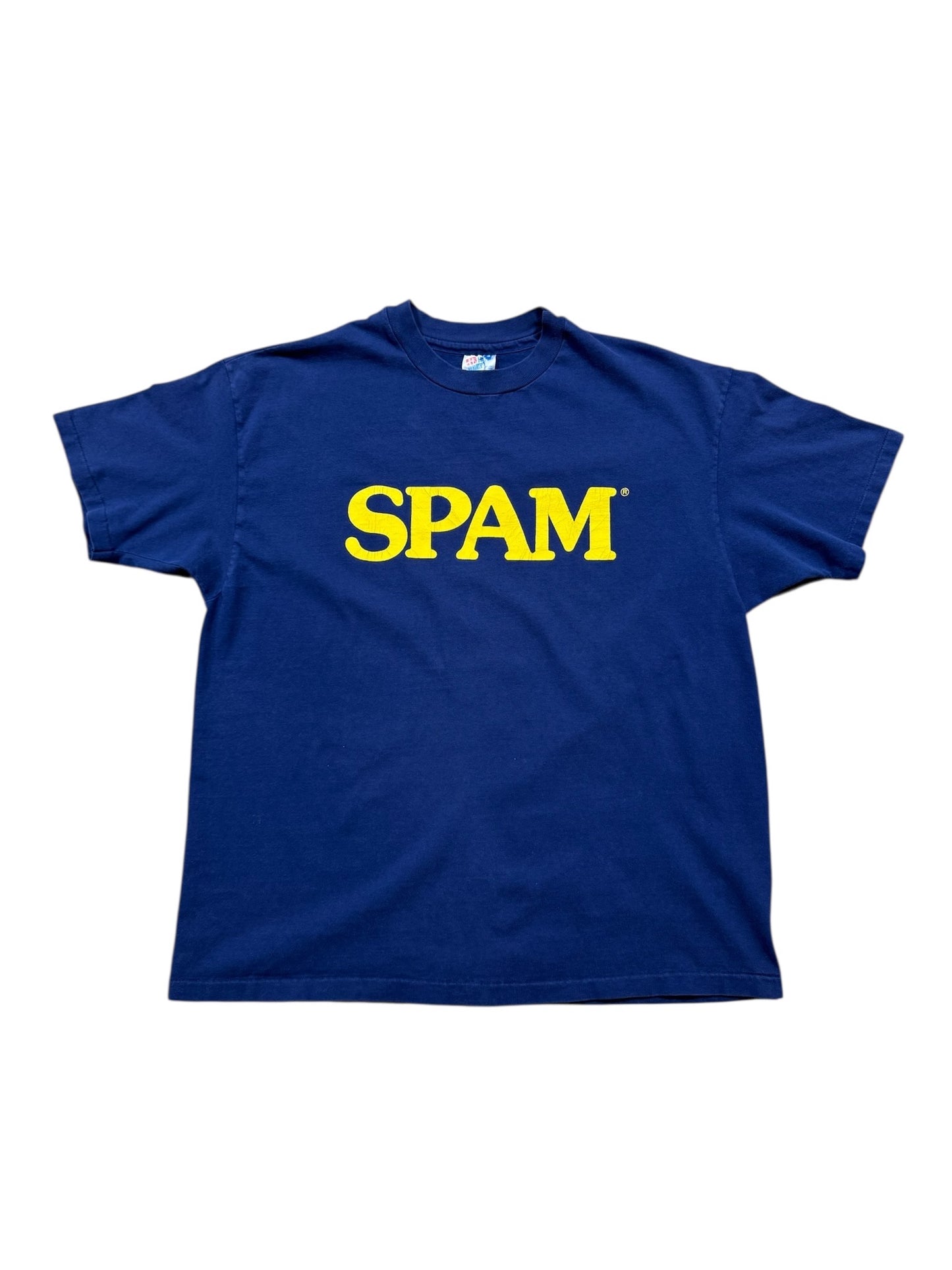 Vtg Spam Promo Tee Navy Sz XL