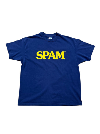 Vtg Spam Promo Tee Navy Sz XL