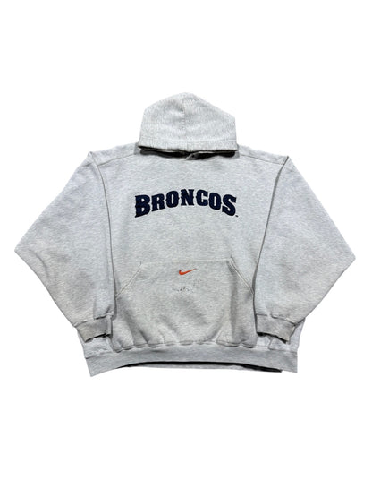00s Nike Broncos Pocket Swoosh Hoodie Sz L