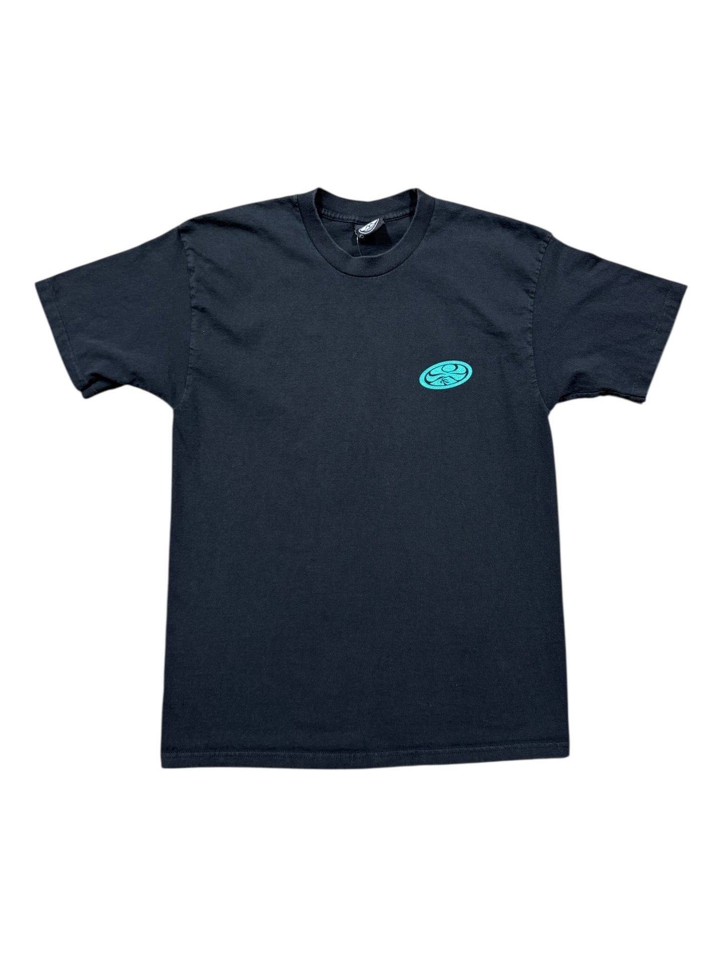 00s Surf Style Graphic Tee Black Sz L