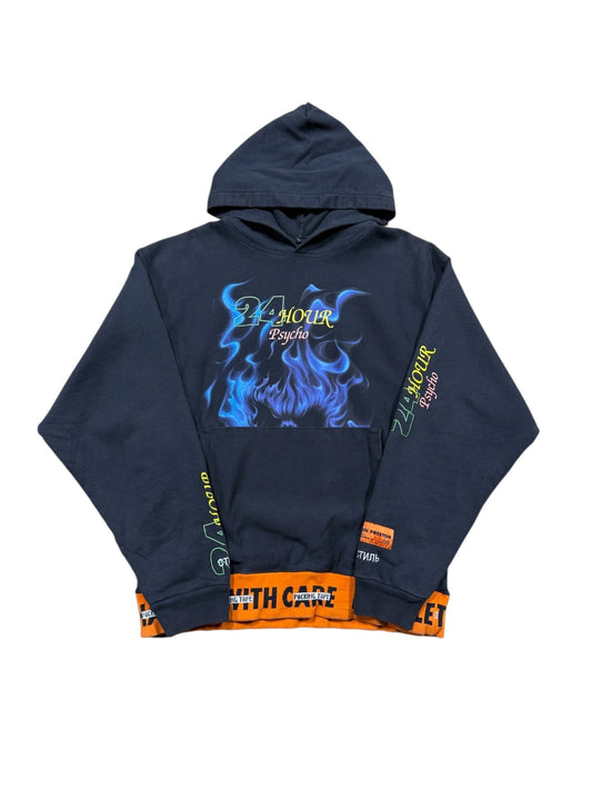 Heron Preston 24 Hour Psyco Hoodie Sz L
