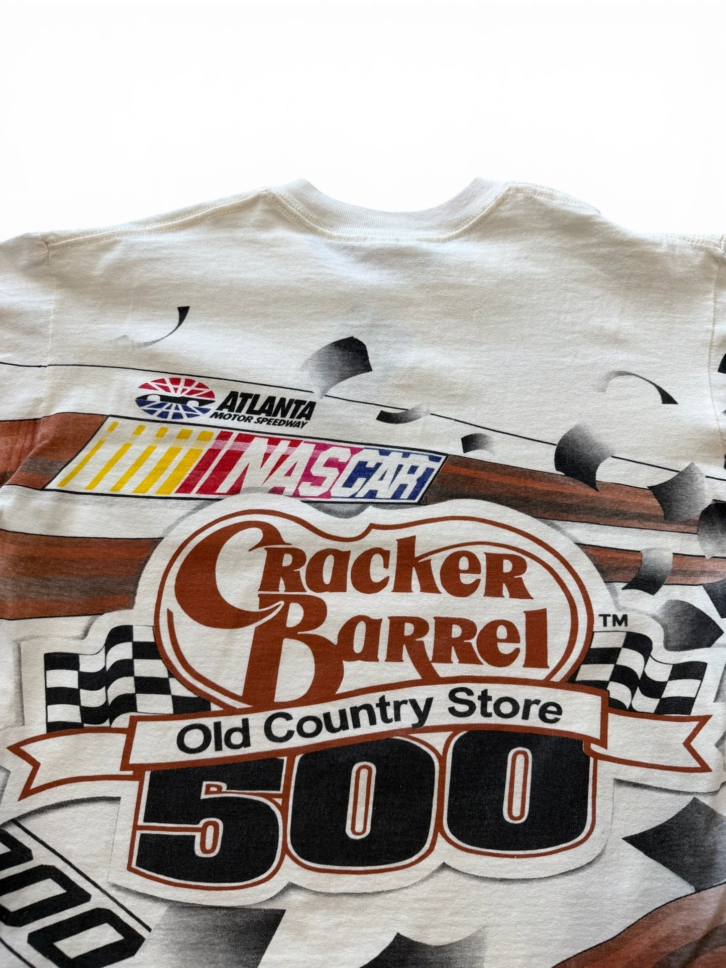 (M) Vintage 2000 NASCAR Cracker Barrel AOP T-Shirt