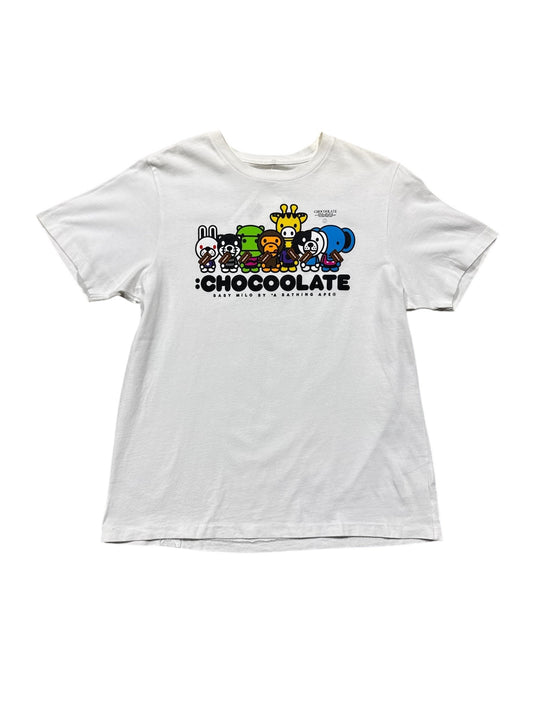 Baby Milo Chocolate Baby Tee White Sz S
