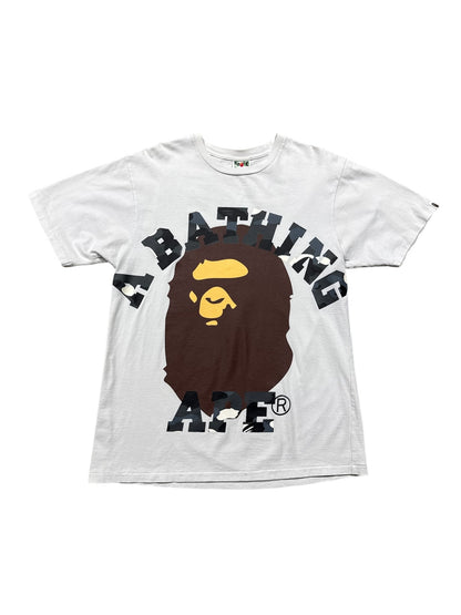 (XL) Bape ABC Grey Camo Tee White