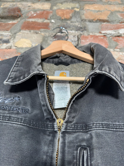 90s Carhartt Faded Barn Jacket Black Sz L